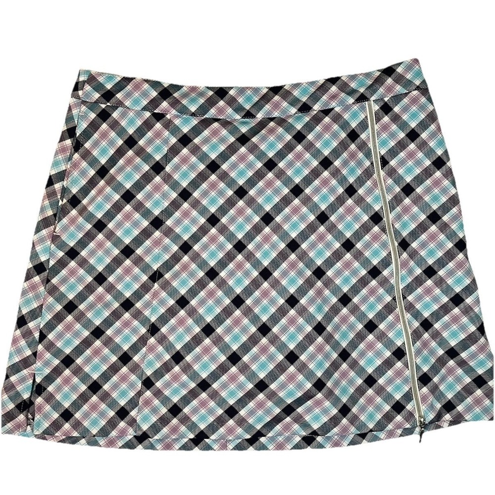 Lady Hagen Skorts Sz‎ 6 Blue Check  Golf Mini
